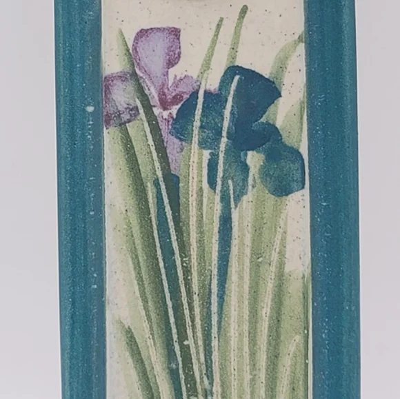 Handmade Iris Ceramic Individual Snack Tray Sushi, Tapas, Baguette Server Vtg - Picture 2 of 10